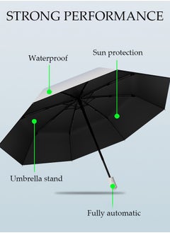 DUNISO Sun Protection Umbrella,UPF 50+,Travel Umbrella UV Protection Sun 99%,Sunscreen Sun Umbrella Women's Sun and Rain dual-use Folding umbrella Automatic Open  - Image 3