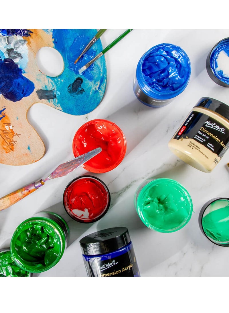 Mont Marte طلاء أكريليك بعدة أبعاد متميز 250 مل لون بني محروق - Image 5