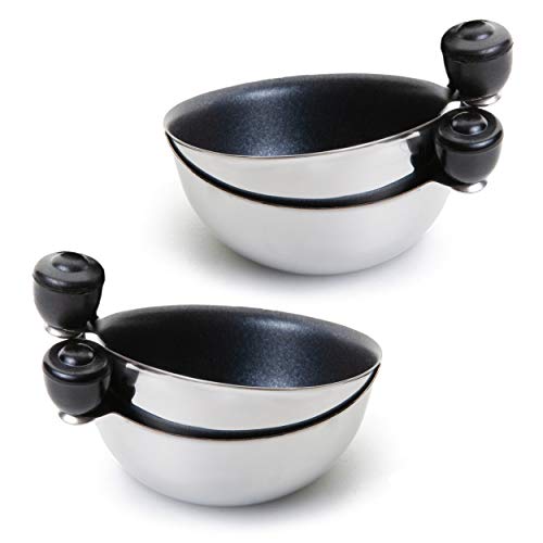 Eggssentials Egg Poacher Replacement Spare Stainless Steel AntiStick PFOA Free Individual Removable Poaching Cups 4