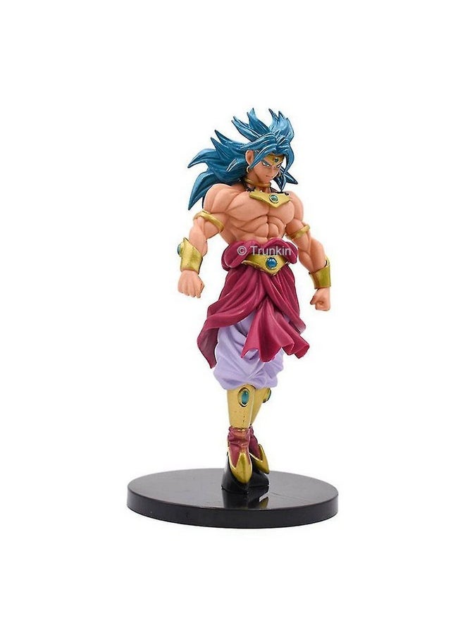 Trunkin - Trunkin | DBZ Animation Legendary Super Saiyan Broly Blue Hair Edition Action Figure | Model Prototype Doll Figma Children Toys | 20cm Anime Figurine, Polyvinyl Chloride - Image 1