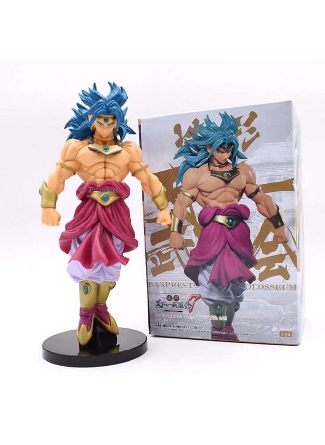Trunkin - Trunkin | DBZ Animation Legendary Super Saiyan Broly Blue Hair Edition Action Figure | Model Prototype Doll Figma Children Toys | 20cm Anime Figurine, Polyvinyl Chloride - Image 1