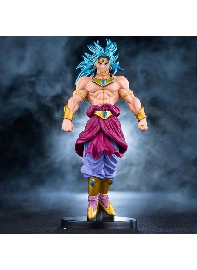 Trunkin - Trunkin | DBZ Animation Legendary Super Saiyan Broly Blue Hair Edition Action Figure | Model Prototype Doll Figma Children Toys | 20cm Anime Figurine, Polyvinyl Chloride - Image 1