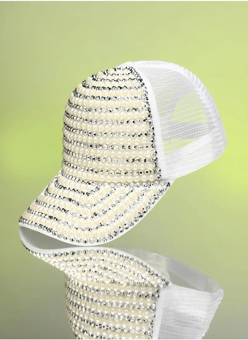 صوص هاوت Studded Pearl Baseball Cap
