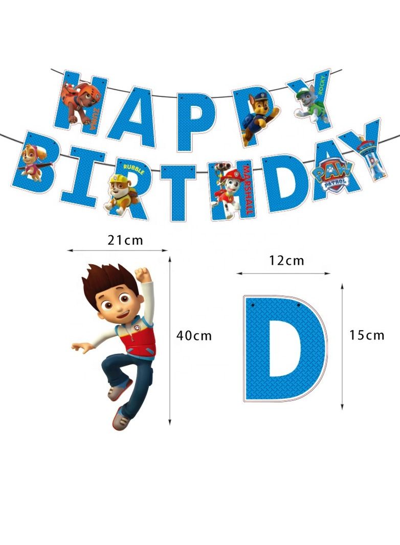 Highland Paw Patrol theme Birthday Decoration Set for Boys - Image 2