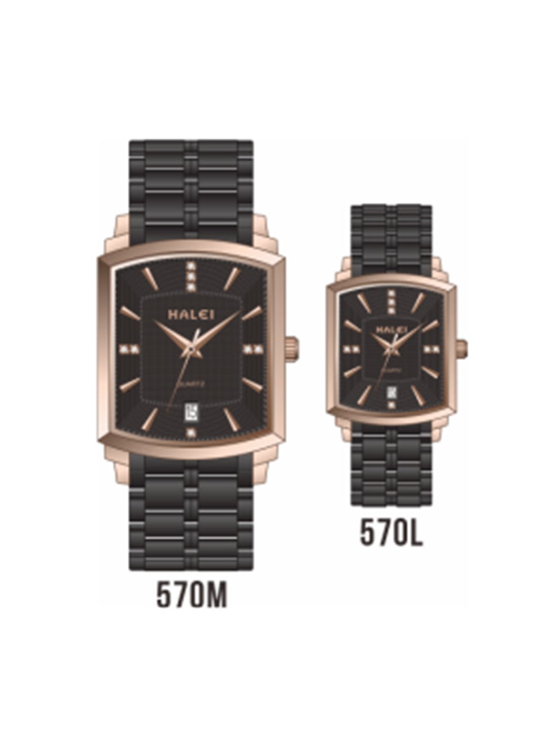 هالي ساعة هالي هارلي 570 مل كوارتز بسيطة للزوجين - Image 1