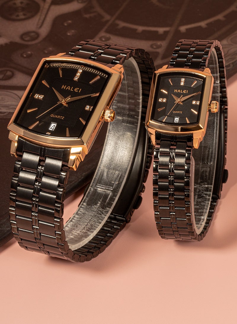 هالي ساعة هالي هارلي 570 مل كوارتز بسيطة للزوجين - Image 3