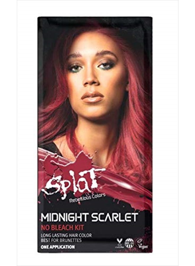 SPLAT Midnight Complete Kit | Hair Dye | Semi-Permanent | Long Lasting | Vegan and Cruelty-Free (Midnight Scarlet) - Image 1