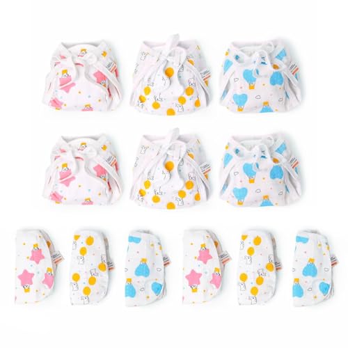 SuperBottoms BASIC™ Reusable Cloth Diaper - (BabyHearts) for 0-3Y | 5 Super Soft Briefs for 6-9m | 12 Soft & Breathable BASIC™ Langot for 0-9M | 1 Waterproof Diaper Changing Mat. - Image 3