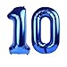 Mluchee 10 Balloons Number 10th Birthday Decorations for Girl Boys Dark Blue Birthdays Balloons 40 In for Engagement Wedding Celebration Party Graduations Photo Shoot - Image 3