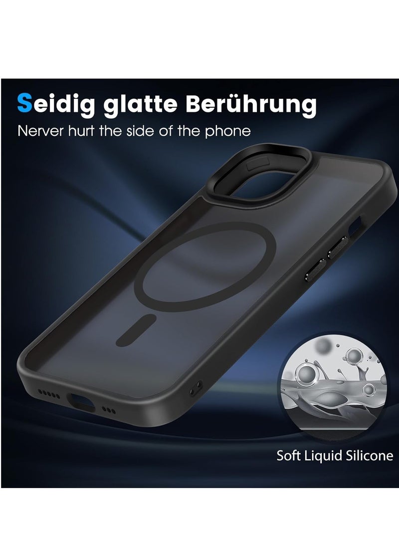 Mobile Phone Case for iPhone 14 Case, iPhone 13 Case, Compatible with MagSafe Translucent Matte Protective Case, Shockproof Scratch-Resistant Protective Case, Matte Mobile Phone Case iPhone