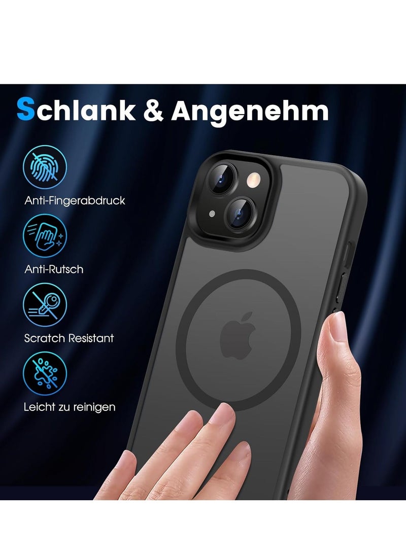 Mobile Phone Case for iPhone 14 Case, iPhone 13 Case, Compatible with MagSafe Translucent Matte Protective Case, Shockproof Scratch-Resistant Protective Case, Matte Mobile Phone Case iPhone