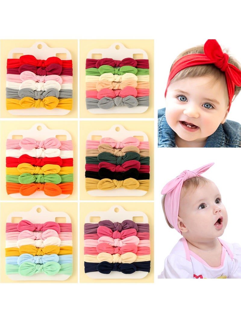 New baby headband Baby nylon rabbit ears Headband Children's hair accessories - Image 2