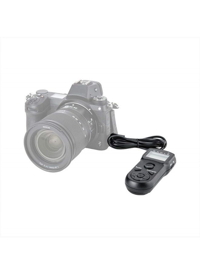 JJC - Intervalometer Timer Remote Shutter Release Time Lapse for Nikon D750 D780 Z7 Z7II Z6 Z6II Z5 D7200 D7500 D7100 D7000 D5600 D5500 D5300 D5200 D5100 D5000 D3300 D3200 D610 D600 & More Nikon Camera - Image 1