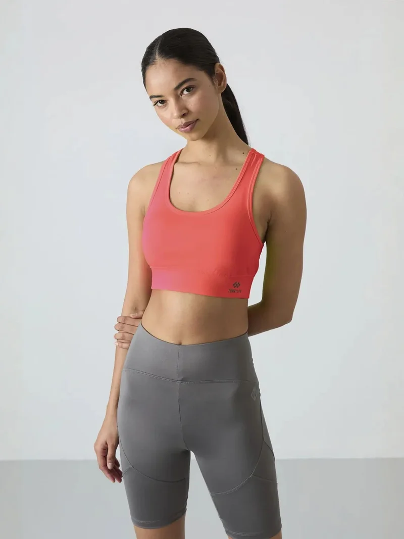 تومي لايف TOMMY Sleeveless Cropped Fitted Sports Top