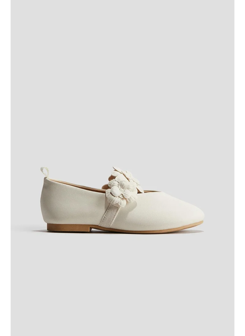 H&M Appliquéd ballet pumps