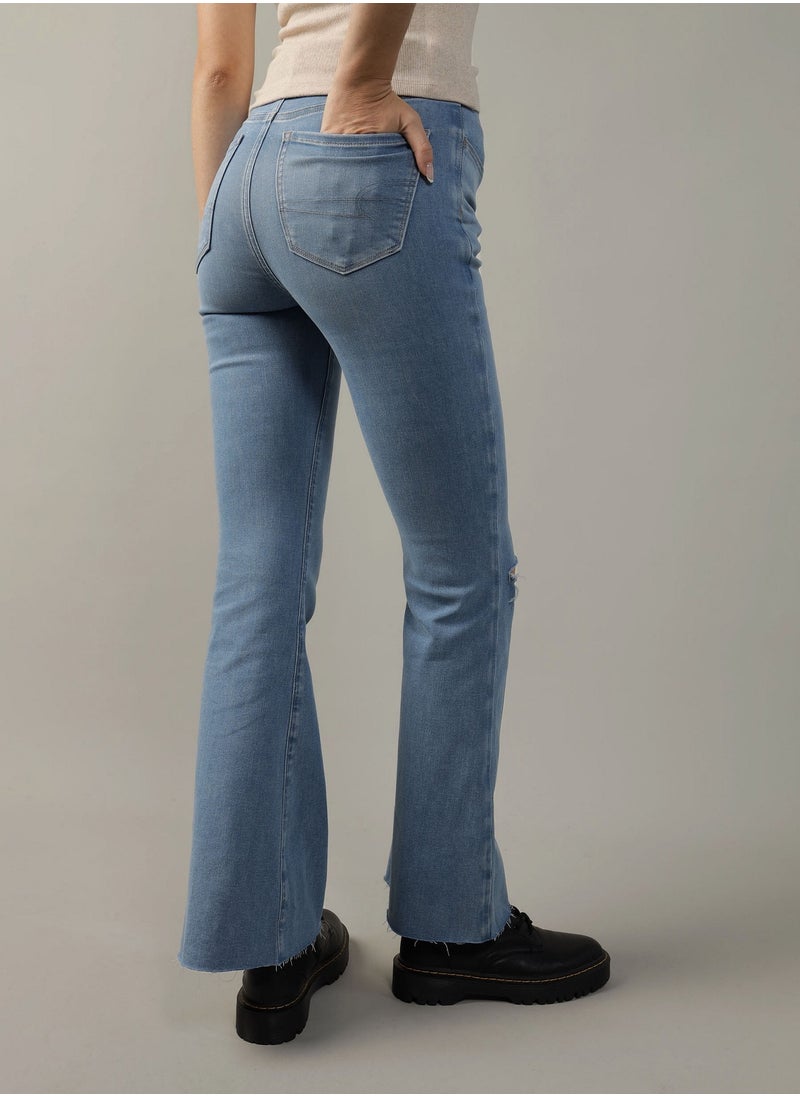 American Eagle - AE Ne(x)t Level Super High-Waisted Flare Jean - Image 1