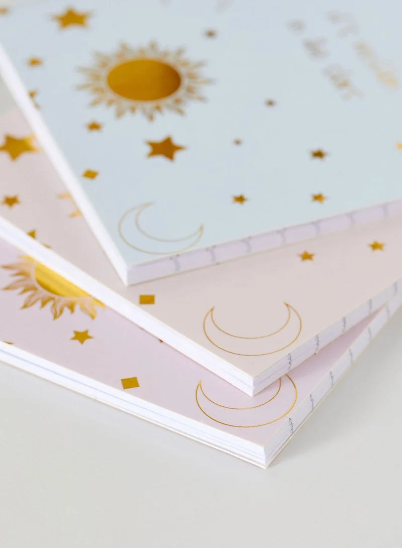 AURORA Set of 3 Arabic A6 Notebooks