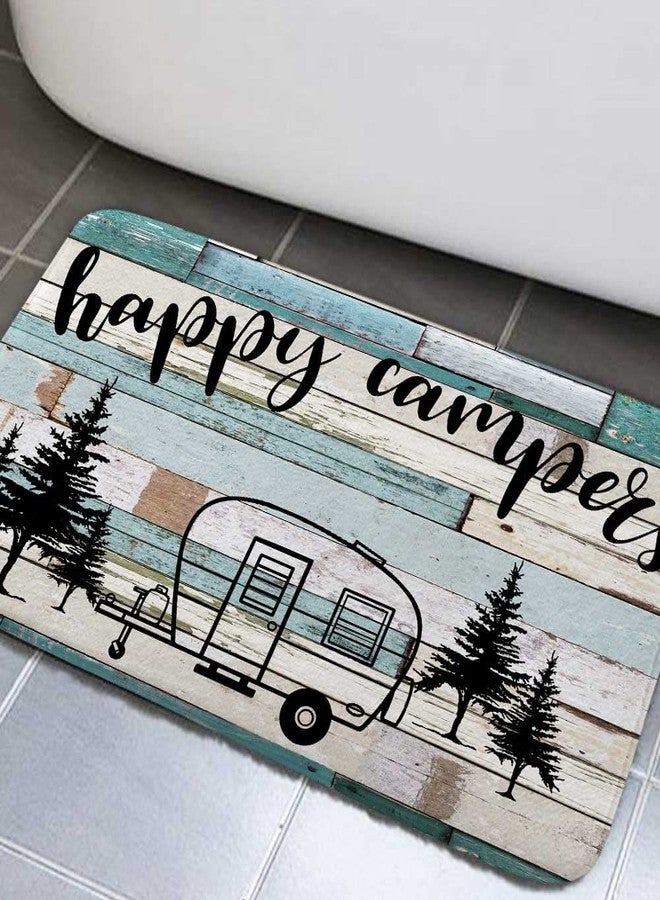 Viajar سجادة حمام RV Camper، سجادة حمام خشبية ريفية للمخيمات، سجادة حمام RV للداخل، سجاد للمخيمات الداخلية، سجاد للمخيمات لمقطورات السفر، سجاد حمام التخييم، سجادة مطبخ، سجادة حمام التخييم 17 × 29 بوصة - Image 1