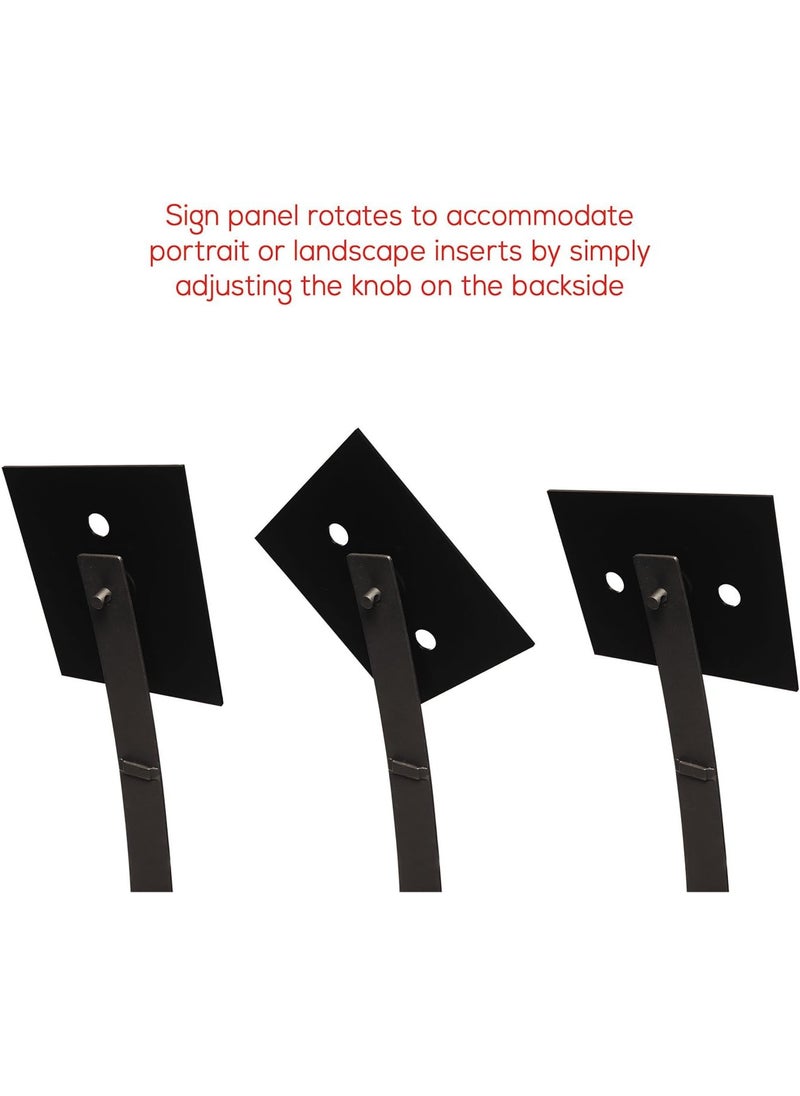 Deflecto Deflecto Telescoping Floor Sign Holder Adjustable 13 x 48 x 13  Black 790804  - Image 4