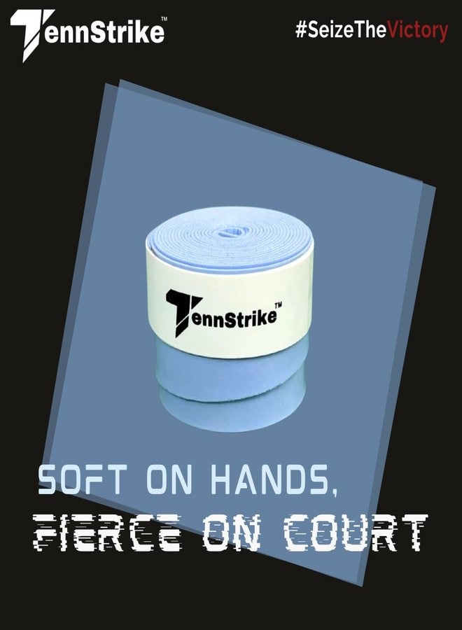 Tennstrike Badminton Grip Box | Pack of 5 | Sweat-Absorbent, Anti-Slip, Tacky, Durable Grips | Tropical Blue Color Racket Overgrip Tape for Badminton, Tennis, Pickleball and More - Image 5