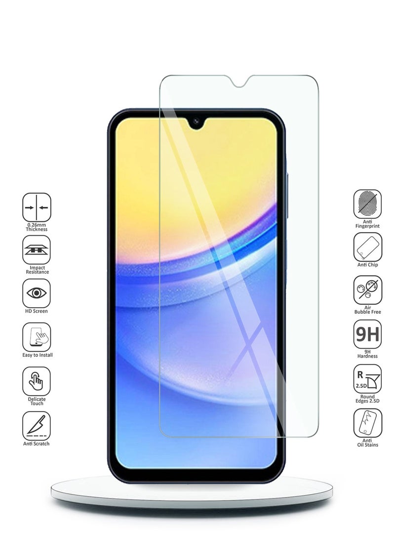 Wtech Samsung Galaxy A16 5G 2024 Premium Series Curved Edges 9H 2.5D Tempered Glass Screen Protector - Clear - Image 2