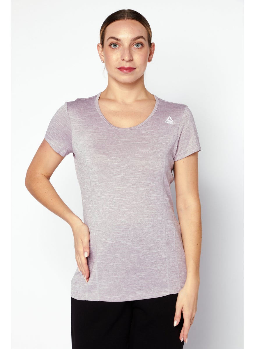 Women Sportswear Fit Short Sleeve Training T-Shirt, Sea Fog Heather - pzsku/Z9F5E6918DB2A3E9CF050Z/45/_/1724351165/57aa4fef-2129-41c2-be6e-fa1be79a6205