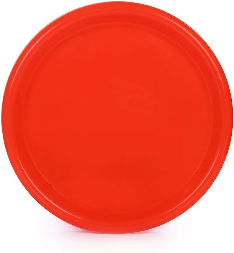 Mintra Home Re-usable Plastic Plates 12pc pack - Red - Image 3
