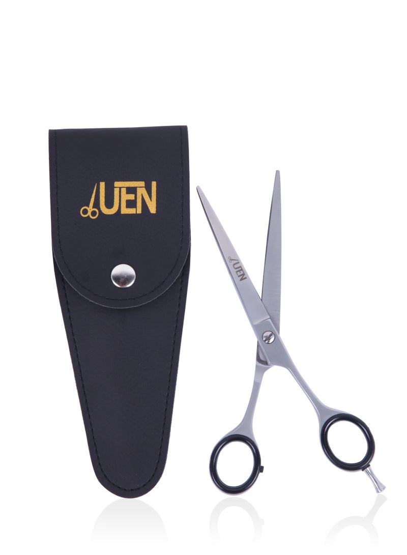UEN Professional Hair Cutting Scissors 6.5 Inches Razor Edge Stainless Steel Perfect for Salon, Barber and Home Use Hairdressing shears for Kids, Women and Men  - Image 1