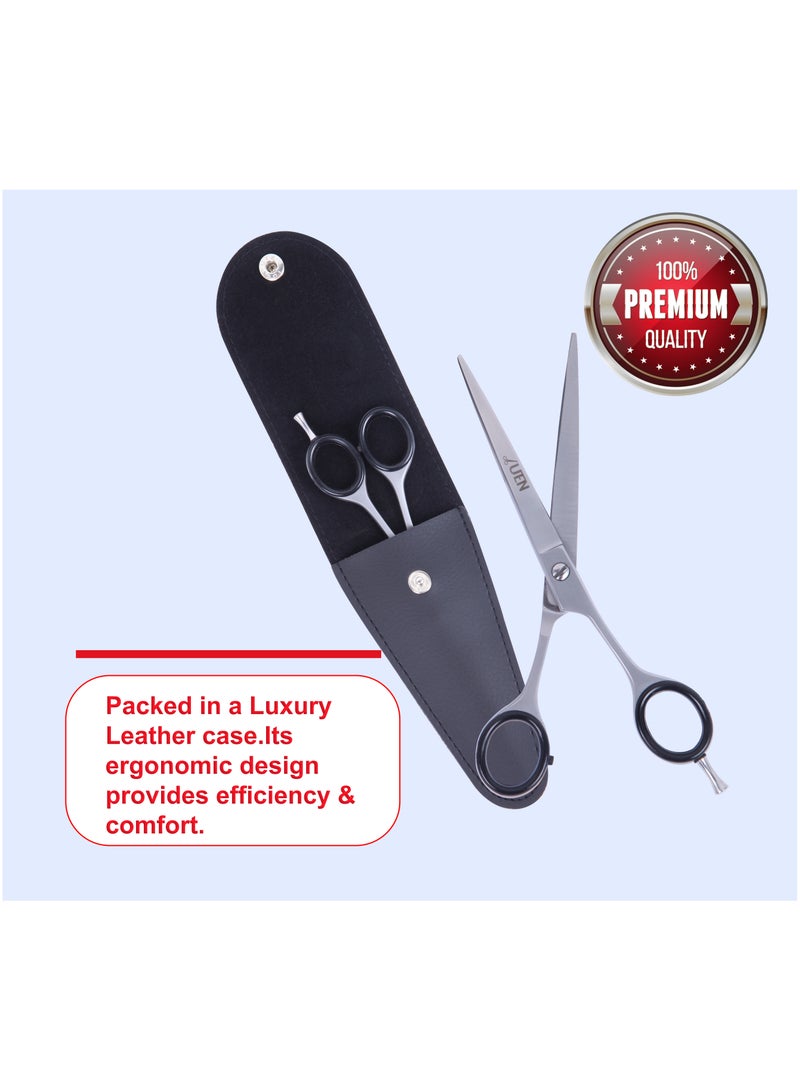 UEN Professional Hair Cutting Scissors 6.5 Inches Razor Edge Stainless Steel Perfect for Salon, Barber and Home Use Hairdressing shears for Kids, Women and Men  - Image 3