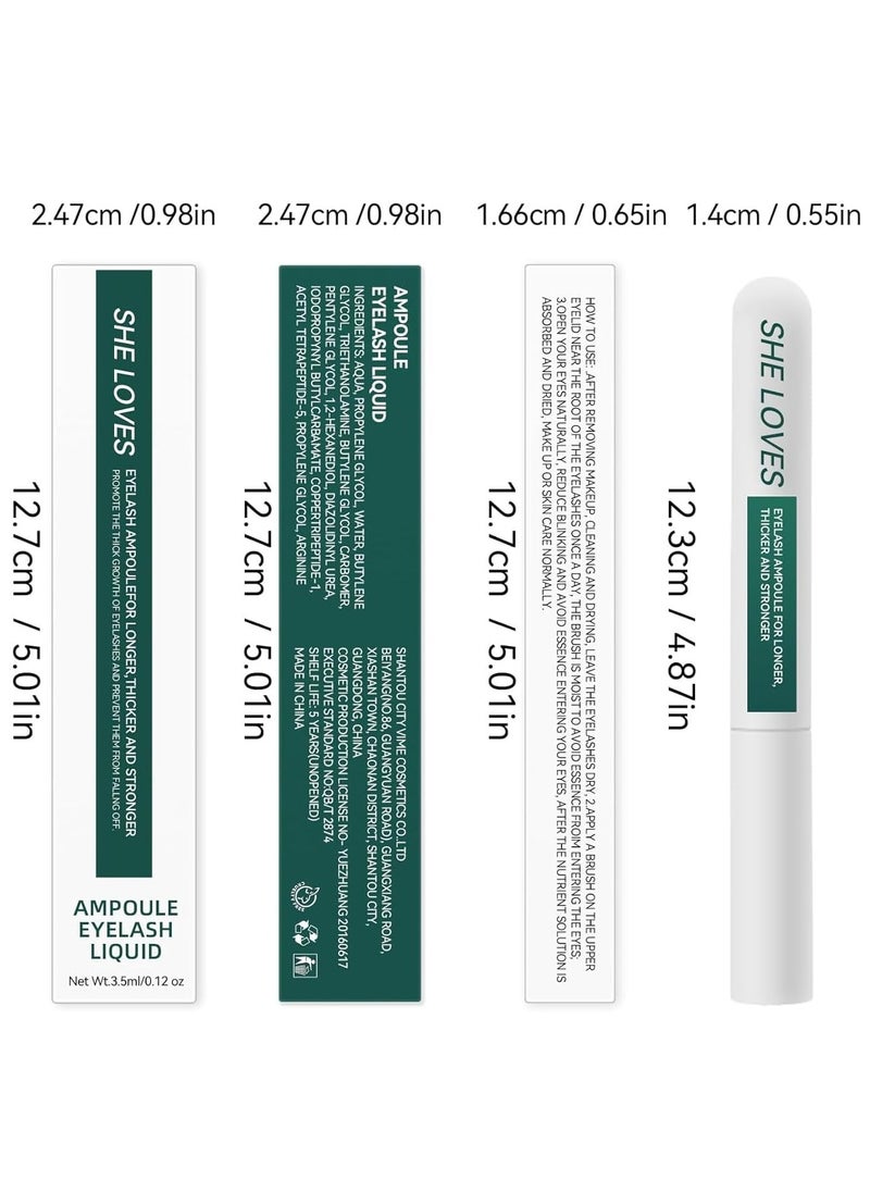 She Loves - Advanced Eyelash Growth Serum 2-in-1, Lash Enhancing Serum with Vitamin B5 & E – Promotes Longer, Thicker Lashes and Doubles as a Mascara Primer for Added Volume, Length, and Curl - Image 1