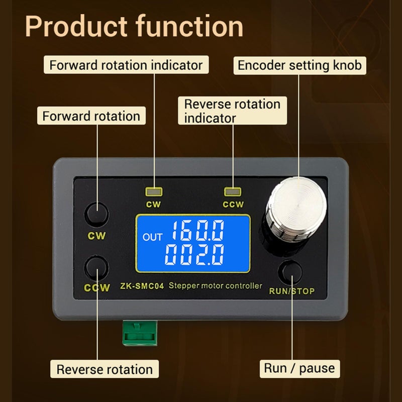 Integrated Stepper Motor Driver Controller HD LCD Display TTL Serial Port PLC Communication 15 Working Modes - Image 4