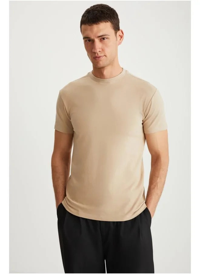 جريميلانج Grimelange Tiago Men's Beige T-Shirt