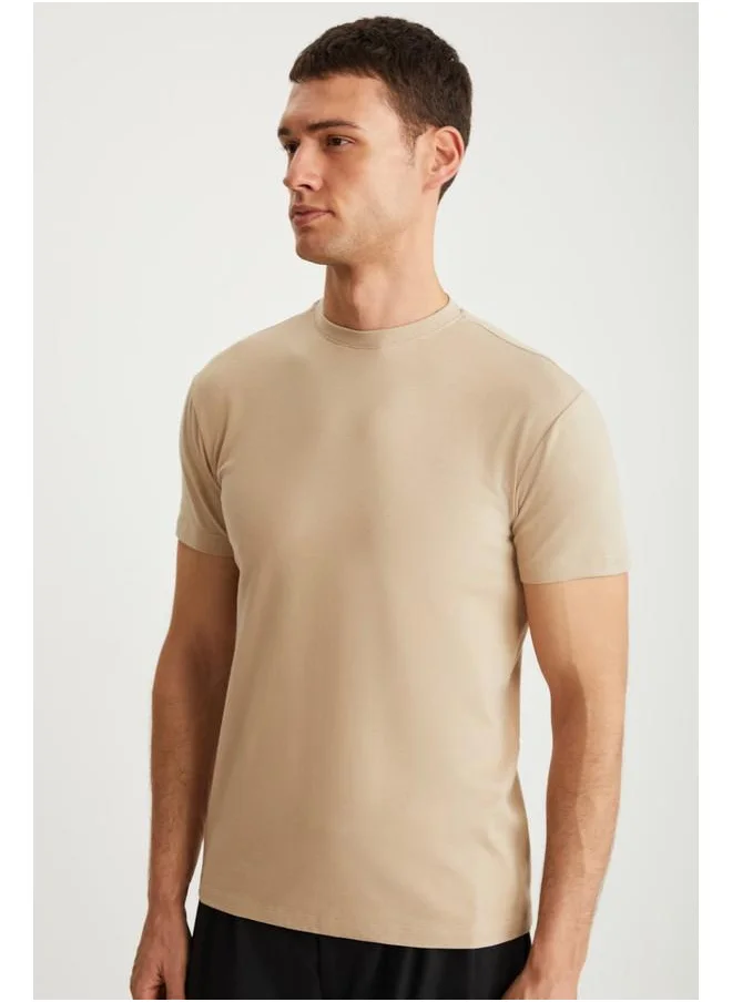 جريميلانج Grimelange Tiago Men's Beige T-Shirt