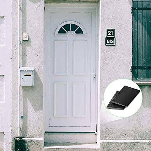 Jetec 6 Peices Self-Adhesive Door Corner Seals, Gap Filler Seal Strip Weather Stripping Draft Stopper Door Frame Seal Corner Foam for Weather Protection Isolation of Noise(Black) - Image 5