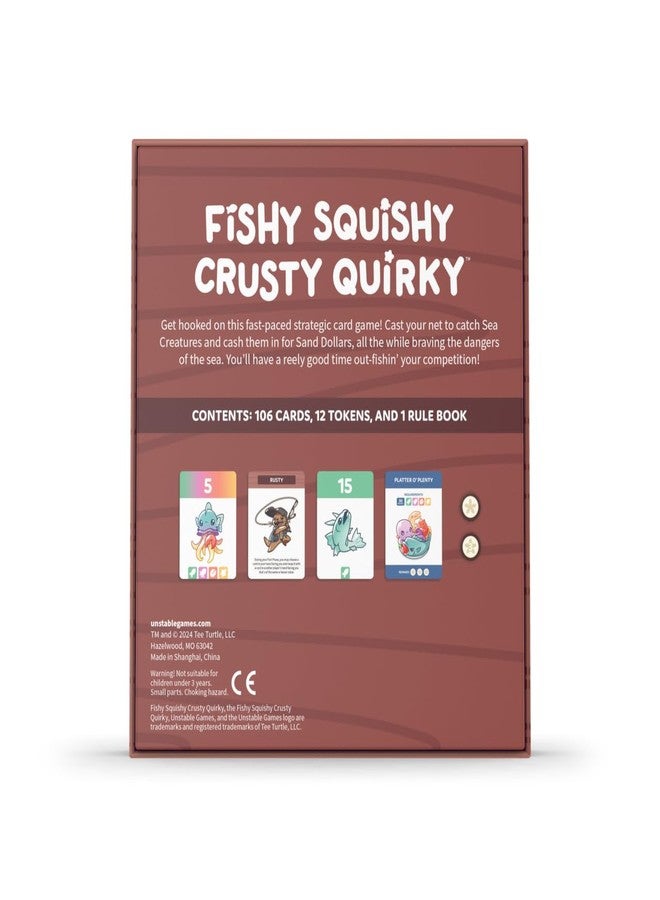 Unstable Games لعبة Unstable Games Fishy Squishy Crusty Quirky الأساسية - لعبة صيد تنافسية بالبطاقات للأطفال والمراهقين والبالغين - من 2 إلى 6 لاعبين، من عمر 7 سنوات فما فوق - Image 2
