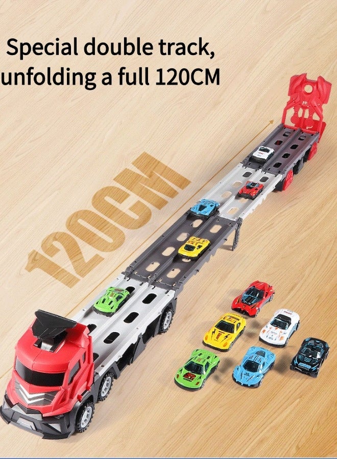 فيكسبلورن شاحنة للأطفال، شاحنة لعبة للأطفال، شاحنة لعبة قابلة للطي، سيارة لعبة قابلة للطي، شاحنة لعبة/سيارة لعبة مناسبة للأطفال من عمر 3 سنوات فما فوق، هدايا للأطفال من عمر 3 سنوات فما فوق - Image 5