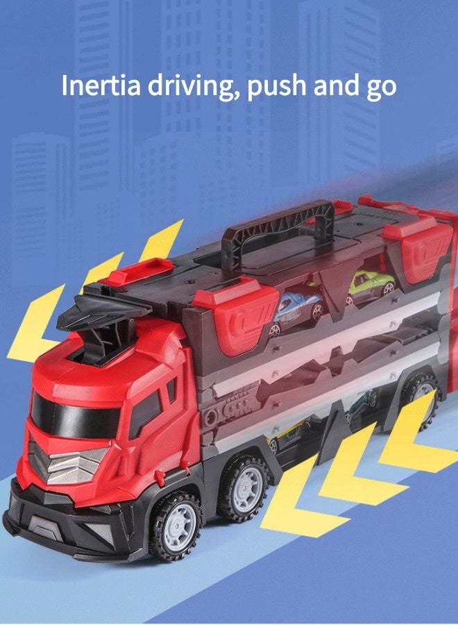 فيكسبلورن شاحنة للأطفال، شاحنة لعبة للأطفال، شاحنة لعبة قابلة للطي، سيارة لعبة قابلة للطي، شاحنة لعبة/سيارة لعبة مناسبة للأطفال من عمر 3 سنوات فما فوق، هدايا للأطفال من عمر 3 سنوات فما فوق - Image 2