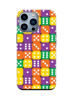 Tough Pro Series Case for Apple iPhone 14 Pro Dual Layer hybrid PC & TPU Customized Mobile Cover Shield with inner TPU protection Matte Finish - Dice Roll