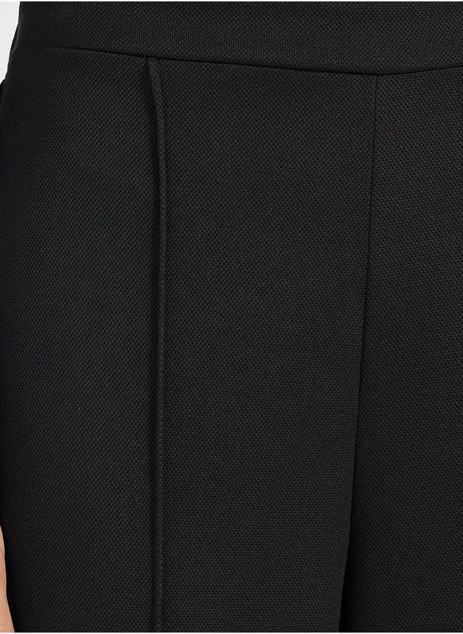 Styli Straight Leg Pintuck Detail Joggers