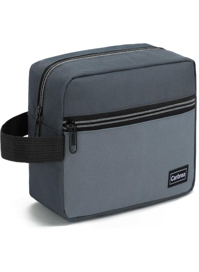 Carbrea Travel Toiletry Bag - Small Toiletry Bag for Men Skincare Bag for Toiletries Accessories Gifts - Grey - Image 1