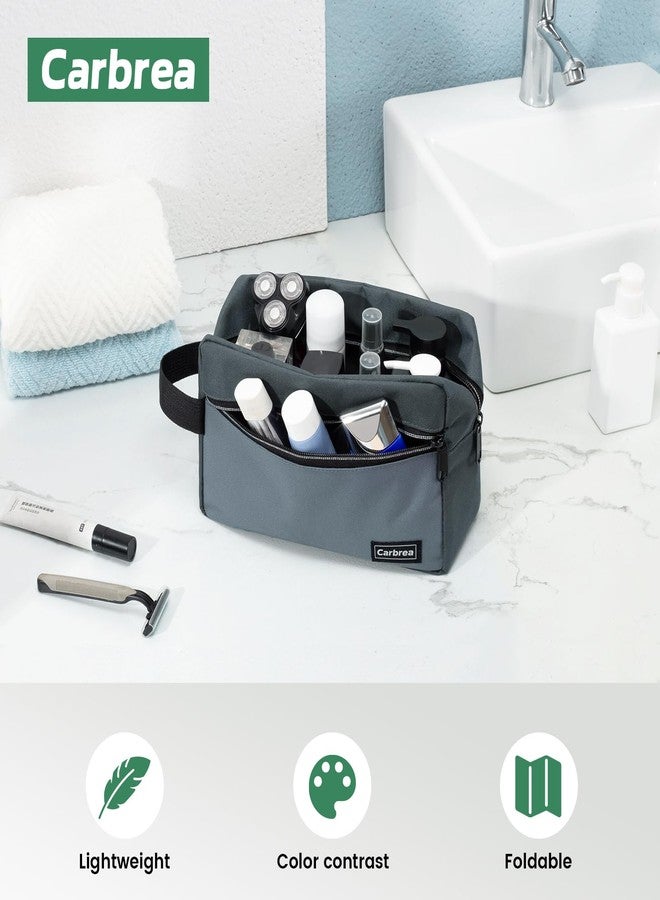 Carbrea Travel Toiletry Bag - Small Toiletry Bag for Men Skincare Bag for Toiletries Accessories Gifts - Grey - Image 5