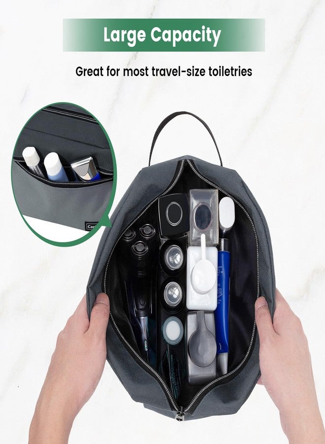 Carbrea Travel Toiletry Bag - Small Toiletry Bag for Men Skincare Bag for Toiletries Accessories Gifts - Grey - Image 3