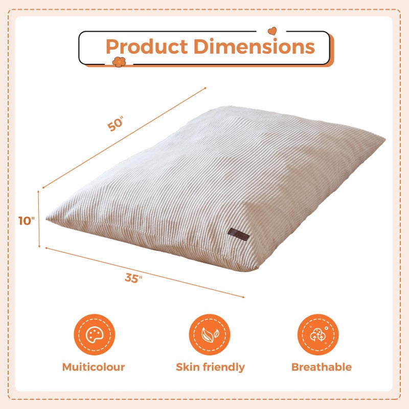 MAXYOYO 3 in 1 Kids Bean Bag Chair Bed, Convertible Chair Folds from Bean Bag to Lounger, Child Floor Sofa for Gaming, Reading, Floor Mattress with High-Density Foam Filling - Image 2