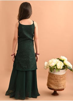 LILPICKS Sequin Kurta Sharara Set  - Image 3