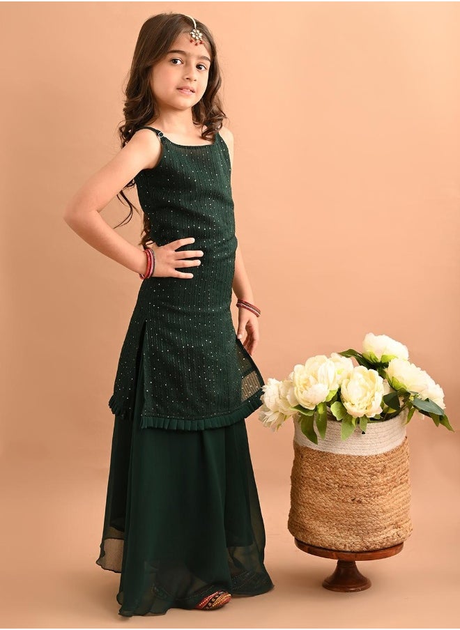LILPICKS طقم كورتا شارارا من الترتر  - Image 2