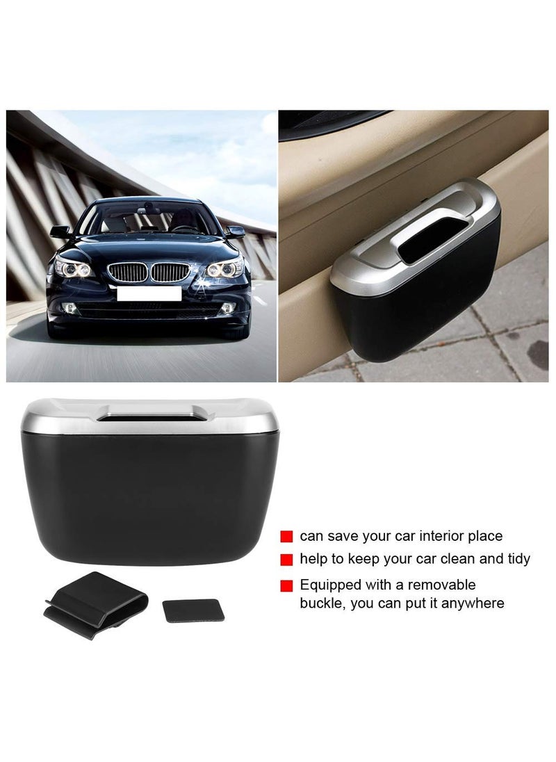 EARTHCONE EARTHCONE Car DustbinMini Car Trash BinCompact Car Garbage BinCar Garbage CanCar Storage Bucket Trash BagDust Case Holder Bin Car Accessories Portable Dustbin 1Pcs  - Image 3
