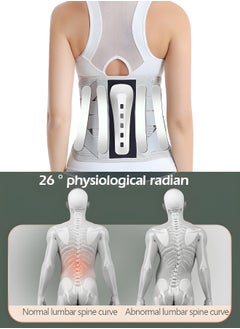 GROIC Lumbar Support Belt Lumbosacral Back Brace,Breathable Back Support Belt, Lower Back Pain Relief Warmer Stretcher for Herniated Disc, Sciatica, Scoliosis(L)  - Image 4
