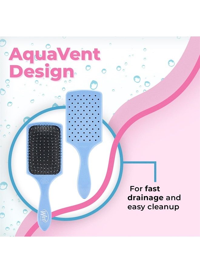 Wet Brush Wet-Brush Paddle Detangler Hair Brush - Sky - Comb for Women, Men and Kids - Wet or Dry - Removes Knots and Tangles, Best for Natural, Straight, Thick and Curly Hair – Pain Free for All Hair Types - Image 4