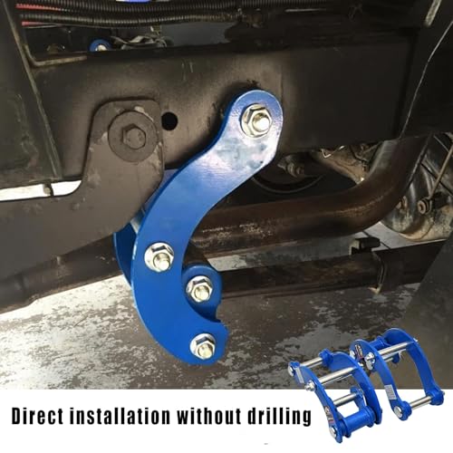 JS SUPER WORK Rear Leaf Spring 2" Lift Shackle Extended Kit for Hilux REVO 2015-2025,Heavy Duty Leveling Suspension Shackles Body Lift Kit - Image 4
