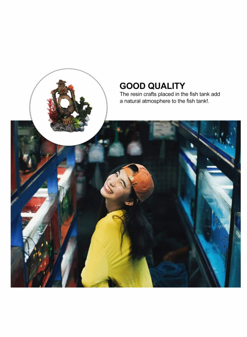 كابتن تيك زينة حوض للأسماك من Hemobllo زينة لحوض الأسماك منظر طبيعي لخزان الأسماك محاكاة تزين ديكور المنزل - Image 4